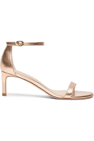 Stuart Weitzman 60mm Nunakedstraight metallic-effect sandals