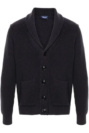 DRUMOHR Shawl-lapels chunky-knit cardigan