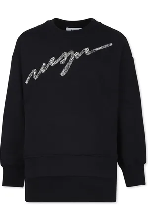 Msgm Logo-appliqué crystal-embellished dress