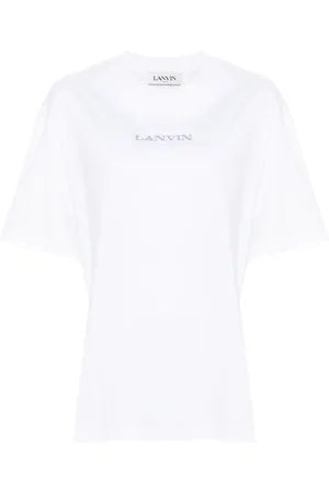 Lanvin Logo-embroidered cotton T-shirt