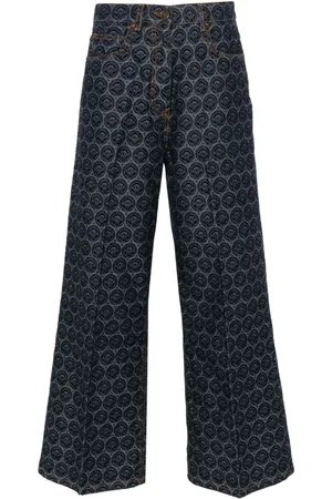 Etro Logo-patch cotton jeans