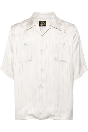 Pins & Needles Butterfly-embroidered shirt