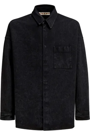 Marni Logo-patch cotton shirt