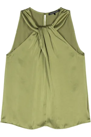Luisa Cerano Satin halterneck top