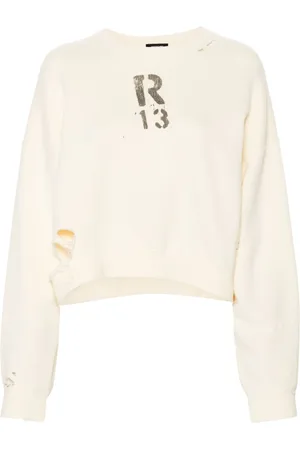 R13 Cropped sweatshirt