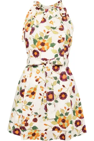 ULLA JOHNSON Floral-print cotton mini dress