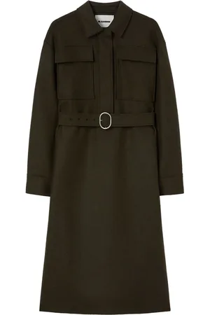 Jil Sander Classic-collar wool-blend dress