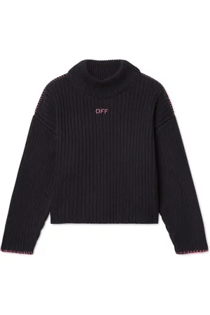 OFF-WHITE Off Stamp ribbed-knit jumper