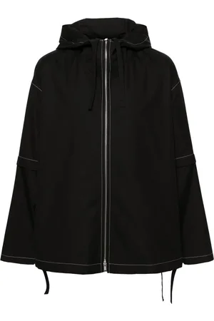 Jil Sander Contrast-stitching hooded jacket