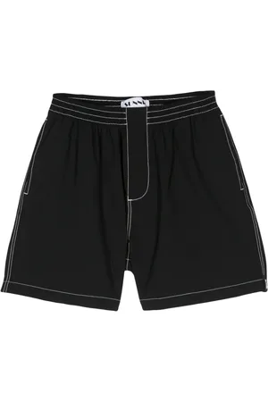 SUNNEI Contrast-stitching elasticated-waist shorts