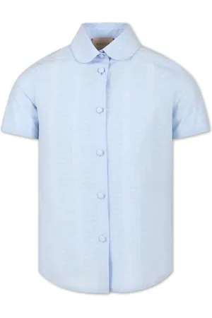 Gucci Logo-jacquard poplin shirt