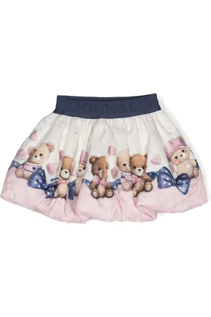 MONNALISA Teddy bear-print puffball skirt