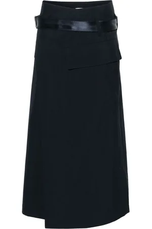 Helmut Lang Wrap midi skirt