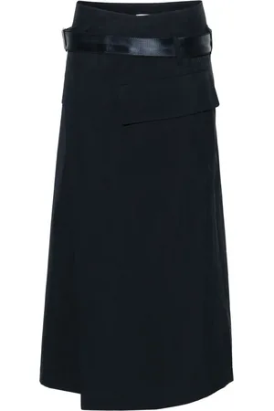 Helmut Lang Wrap midi skirt