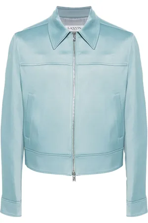 Lanvin Floral-appliqu?? zip-up shirt jacket