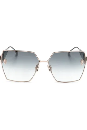 Philipp Plein Skull-appliqu?? oversize sunglasses