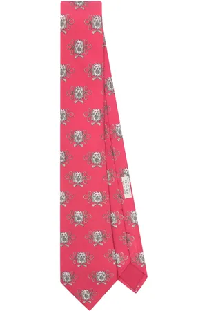 Hermès 2000s drum-patterned silk tie