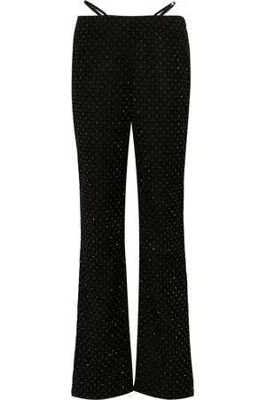 Chiara Ferragni Rhinestone-embellished straight-leg trousers
