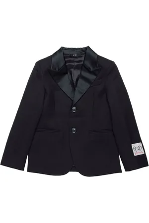 Nº21 Logo-appliqué single-breasted blazer