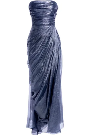 MARIA LUCIA HOHAN Strapeless metallic gown
