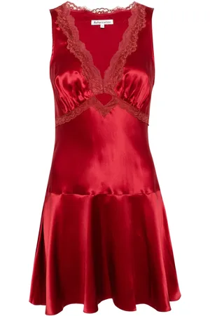 Reformation Belva silk-satin mini dress