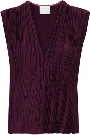 FORTE FORTE Sleeveless pleated blouse