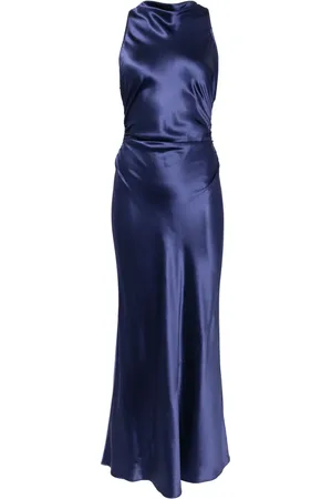 Reformation Casette draped silk dress