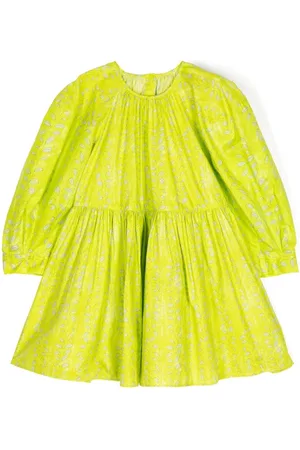 JNBY by JNBY Leaf-print cotton dress