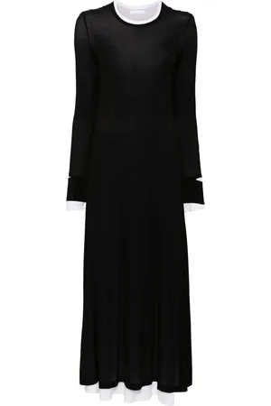 Helmut Lang Double-layer maxi dress