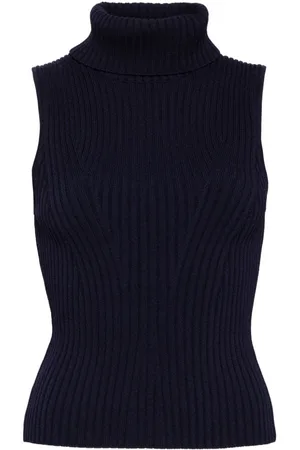 Staud Turtleneck sleeveless knit top