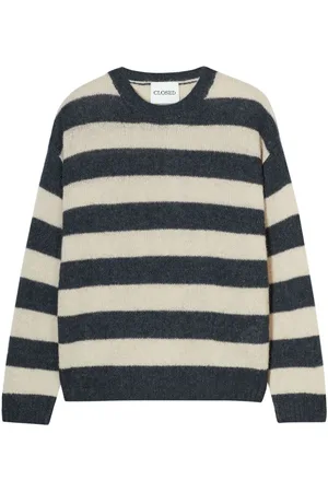Closed Ribbed-edge striped sweater