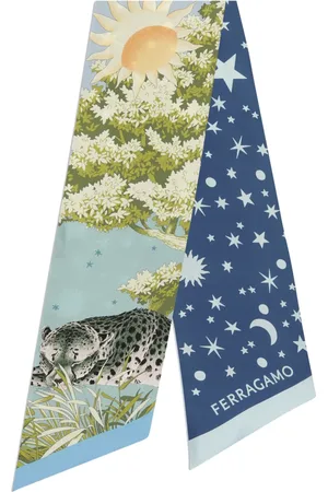 Salvatore Ferragamo Day & Night print scarf