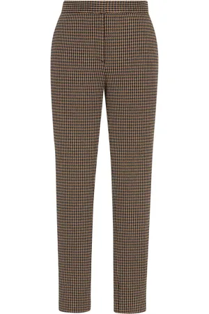 ROSETTA GETTY Houndstooth cropped skinny trousers