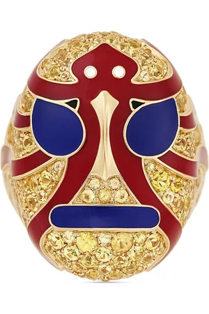 FRANCESCA VILLA 18kt rose gold The Octopus Man sapphire ring