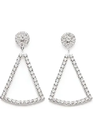 MAGDA BUTRYM Angular crystal-embellished dangling earrings