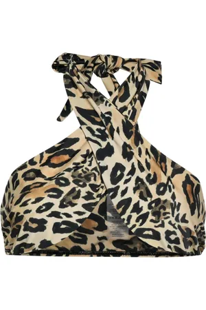 Nanushka Leopard-print bikini top