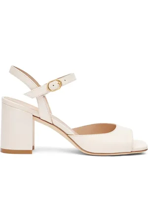 Stuart Weitzman 75mm Tia leather sandals