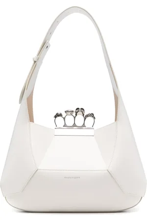 Alexander McQueen Jewelled Hobo leather tote bag
