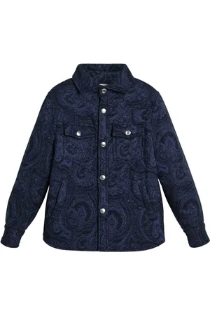 Brunello Cucinelli Paisley-jacquard cotton shirt jacket