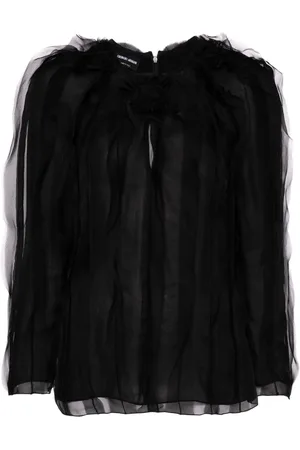 Giorgio Armani Ruffled organza blouse