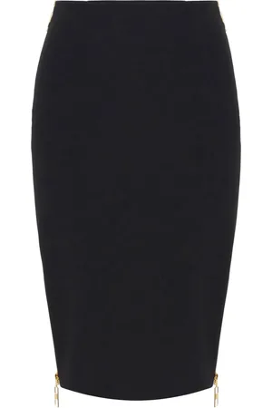 Elisabetta Franchi Zip-detail crepe skirt