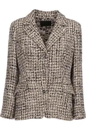 Prada 2000 tweed single-breasted blazer