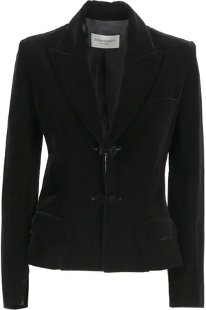 Saint Laurent 2000 velvet single-breasted blazer