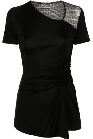 Givenchy 4G-lace draped top