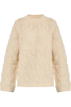 Ganni Intarsia-logo sweater