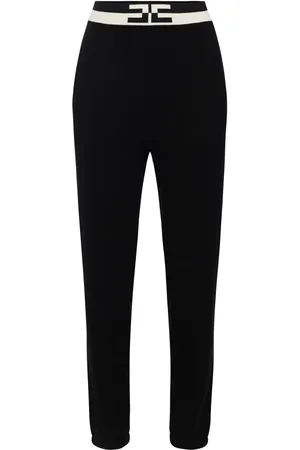 Elisabetta Franchi Knitted tapered trousers