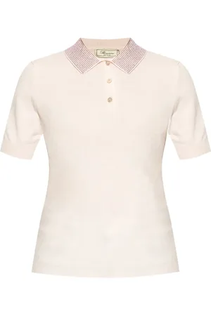 BLUMARINE Rhinestone-embelished polo shirt