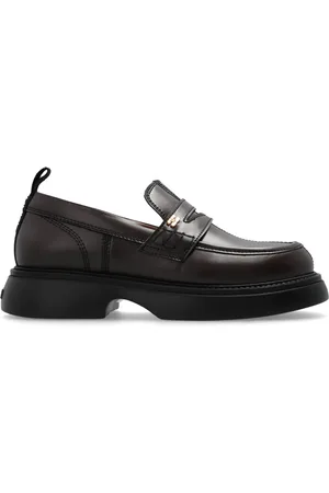 Ganni Logo-plaque loafers