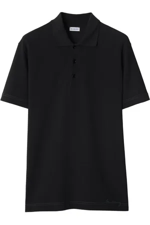 Burberry Logo-embroidered cotton polo shirt