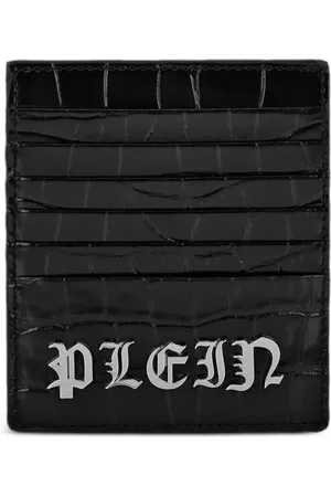 Philipp Plein Crocodille-effect cardholder